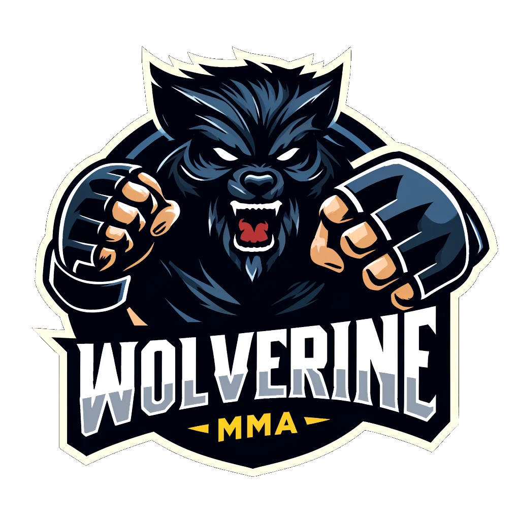 A wolverine with mma gloves